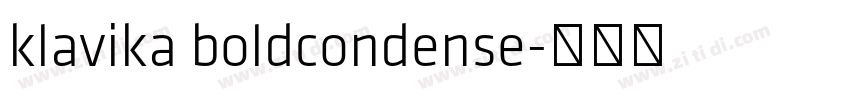 klavika boldcondense字体转换